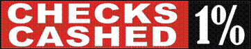 1% Checks Cashed 1% in Phoenix, Glendale, and Buckeye, Arizona